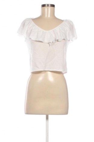 Bluzka damska Pull&Bear, Rozmiar S, Kolor Biały, Cena 37,99 zł