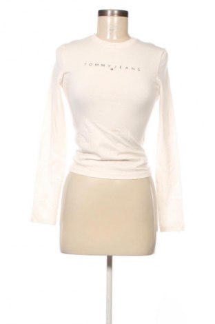 Bluză de femei Tommy Jeans, Mărime XS, Culoare Ecru, Preț 202,99 Lei, #134839625