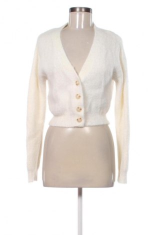 Damen Strickjacke Bershka, Größe M, Farbe Weiß, Preis € 17,62