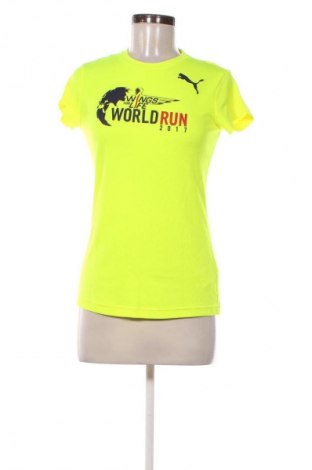 Damski T-shirt PUMA, Rozmiar S, Kolor Żółty, Cena 18,99 zł