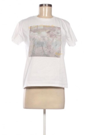 Damski T-shirt Sinsay, Rozmiar S, Kolor Biały, Cena 37,51 zł