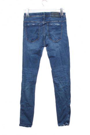 Blugi de femei Zara, Mărime XS, Culoare Albastru, Preț 17,99 Lei