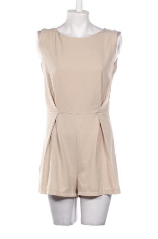 Дамски къс гащеризон Unbranded, Размер M, Цвят Бежов, Цена 18,40 €