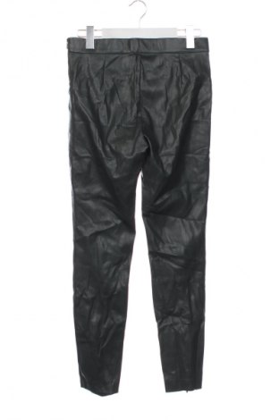 Dámske kožené nohavice  Zara, Veľkosť L, Farba Zelená, Cena  8,95 €