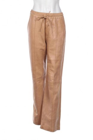 Дамски кожен панталон Zara, Размер S, Цвят Бежов, Цена 38,34 €