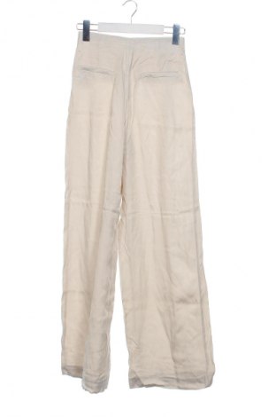 Damskie spodnie Zara, Rozmiar XS, Kolor ecru, Cena 62,99 zł