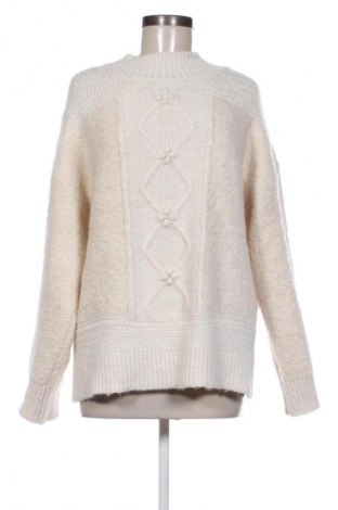 Damski sweter F&F, Rozmiar XL, Kolor ecru, Cena 22,32 zł
