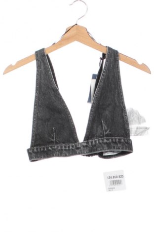 Top de femei Pull&Bear, Mărime S, Culoare Gri, Preț 63,99 Lei