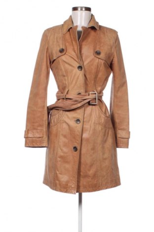 Δερμάτινο γυναικείο παλτό Unbranded, Μέγεθος M, Χρώμα Καφέ, Τιμή 73,99 €