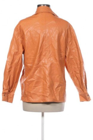 Damska kurtka skórzana Bershka, Rozmiar M, Kolor Pomarańczowy, Cena 23,99 zł