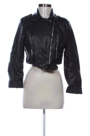 Γυναικείο δερμάτινο μπουφάν Giorgia, Μέγεθος L, Χρώμα Μαύρο, Τιμή 17,99 €