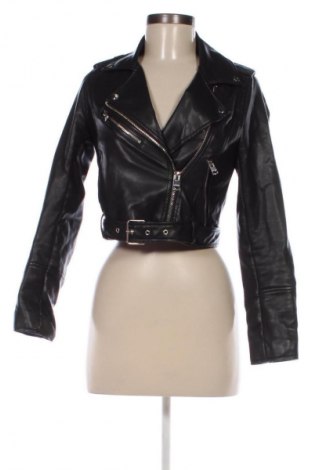 Damen Lederjacke Pull&Bear, Größe XS, Farbe Schwarz, Preis € 21,99