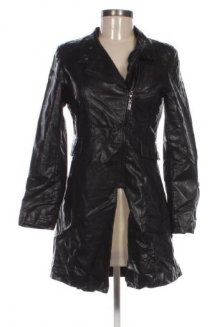 Дамско кожено яке Unbranded, Размер S, Цвят Черен, Цена 17,38 €