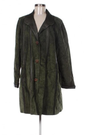 Дамско кожено яке Unbranded, Размер XXL, Цвят Зелен, Цена 33,23 €