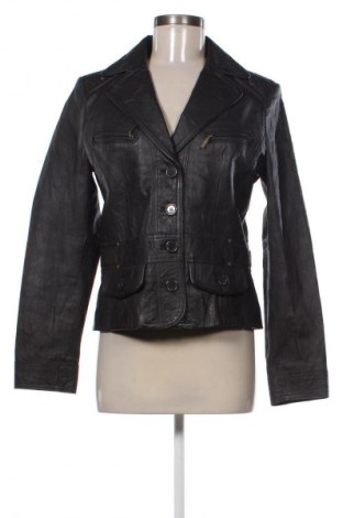 Damska kurtka skórzana Marks & Spencer, Rozmiar M, Kolor Brązowy, Cena 133,99 zł