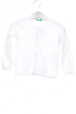 Kinder Strickjacke United Colors Of Benetton, Größe 2-3y/ 98-104 cm, Farbe Weiß, Preis € 12,15
