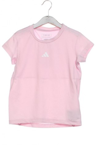 Kinder T-Shirt Adidas, Größe 6-7y/ 122-128 cm, Farbe Rosa, Preis 12,00 €