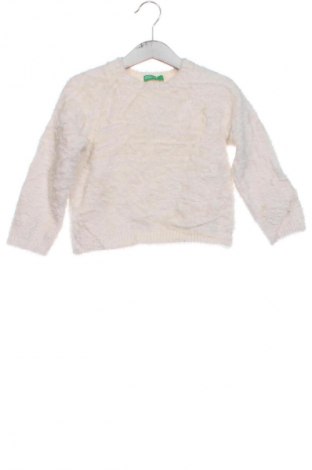 Kinderpullover United Colors Of Benetton, Größe 4-5y/ 110-116 cm, Farbe Weiß, Preis 8,99 €