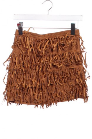 Кожена пола Zara, Размер S, Цвят Кафяв, Цена 6,64 €