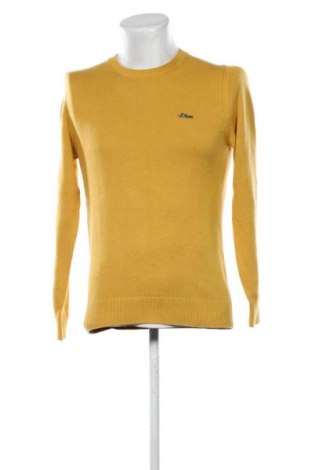 Ανδρικό πουλόβερ S.Oliver, Μέγεθος S, Χρώμα Κίτρινο, Τιμή 4,99 €