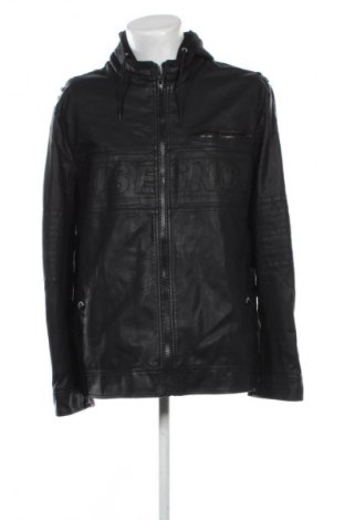 Ανδρικό δερμάτινο μπουφάν Angelo Litrico, Μέγεθος XL, Χρώμα Μαύρο, Τιμή 32,25 €