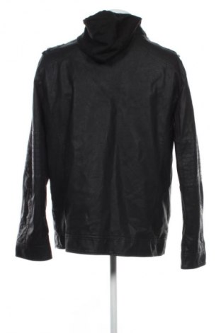 Ανδρικό δερμάτινο μπουφάν Angelo Litrico, Μέγεθος XL, Χρώμα Μαύρο, Τιμή 32,25 €
