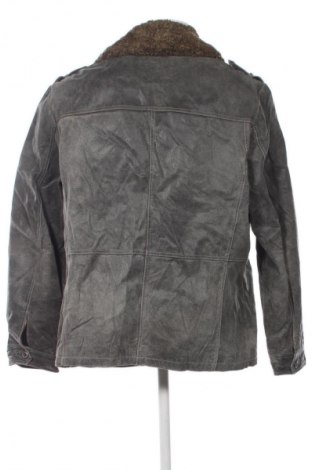 Мъжко кожено яке Tom Tailor, Размер XXL, Цвят Сив, Цена 41,41 €