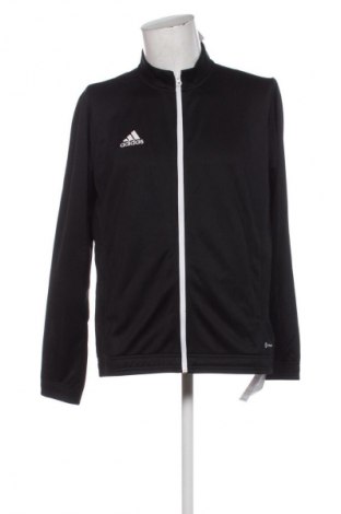 Ανδρική αθλητική ζακέτα Adidas, Μέγεθος L, Χρώμα Μαύρο, Τιμή 26,99 €
