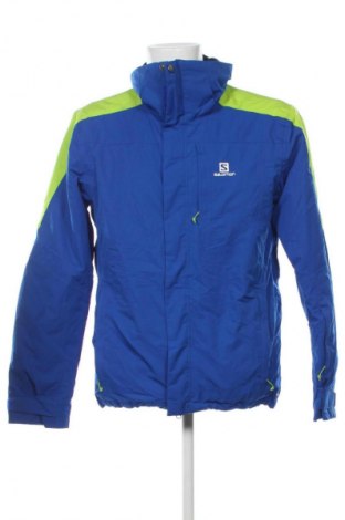 Herrenjacke für Wintersports Salomon, Größe L, Farbe Blau, Preis 81,99 €